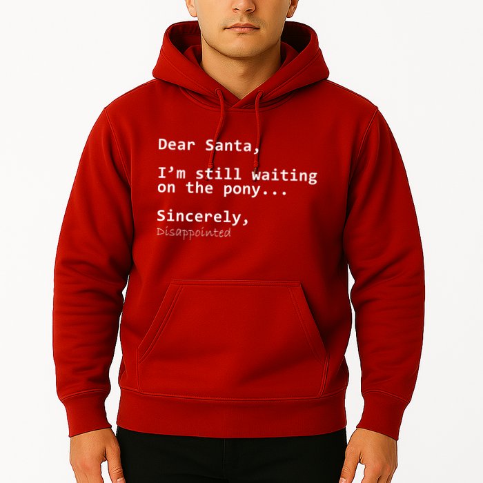 Dear Santa I'm Sincerely Disappointed No Pony Hoodie