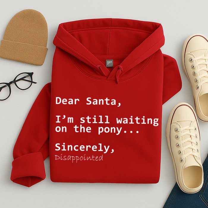 Dear Santa I'm Sincerely Disappointed No Pony Hoodie