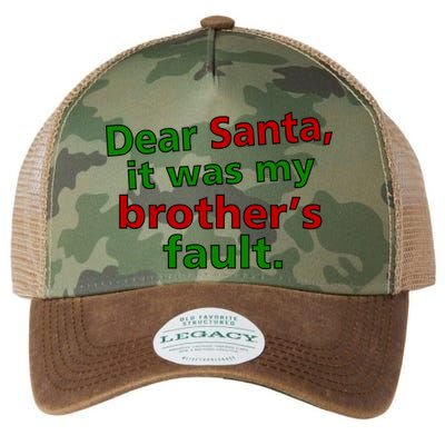 Dear Santa It Was My Brother's Fault Legacy Tie Dye Trucker Hat