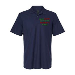 Dear Santa It Was My Brother's Fault Softstyle Adult Sport Polo