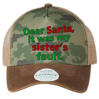 Dear Santa It Was My Sister's Fault Legacy Tie Dye Trucker Hat