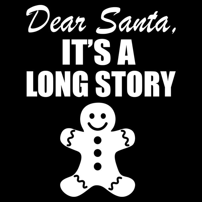 Dear Santa It's A Long Story Cooling Performance Crew T-Shirt