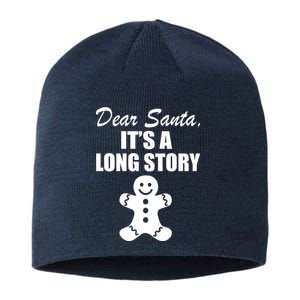 Dear Santa It's A Long Story Sustainable Beanie