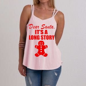 Dear Santa It's A Long Story Women's Strappy Tank