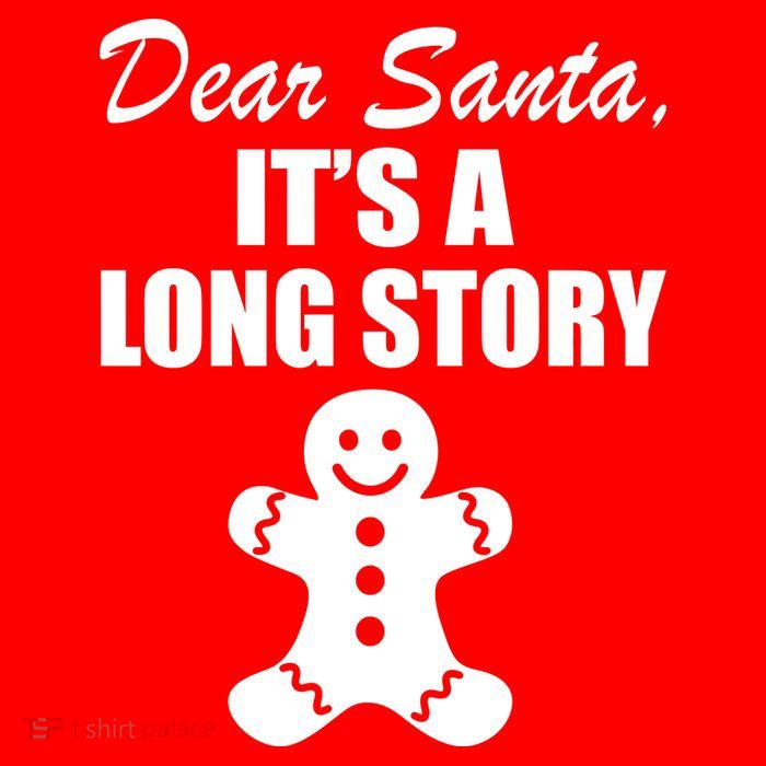 Dear Santa It's A Long Story T-Shirt