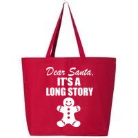 Dear Santa It's A Long Story 25L Jumbo Tote