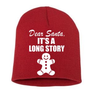 Dear Santa It's A Long Story Short Acrylic Beanie