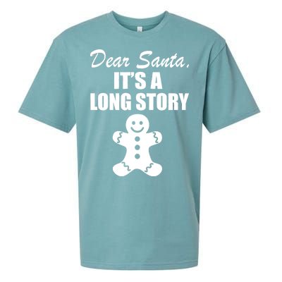 Dear Santa It's A Long Story Sueded Cloud Jersey T-Shirt