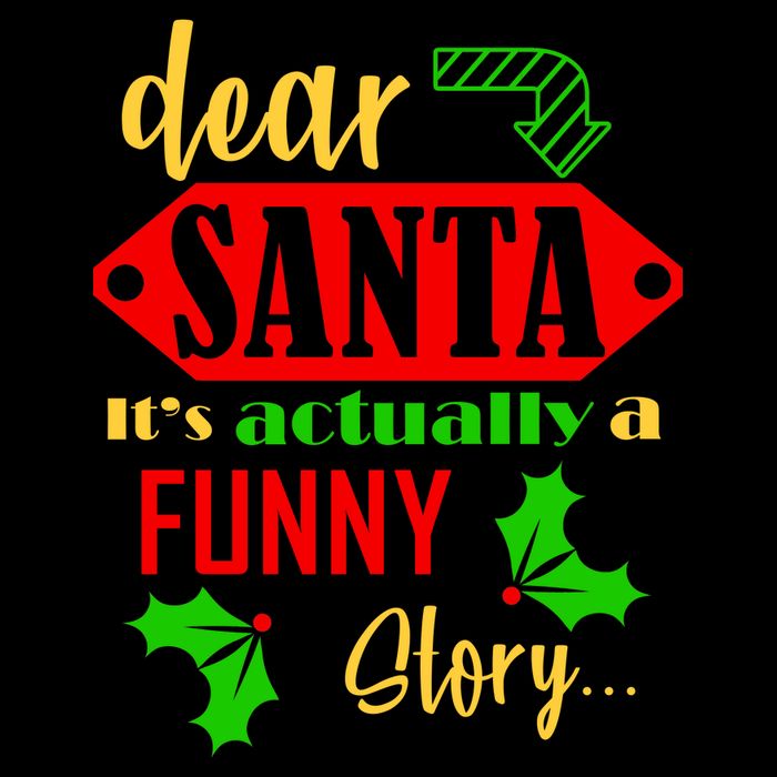 Dear Santa It's Actually A Funny Story Cooling Performance Crew T-Shirt