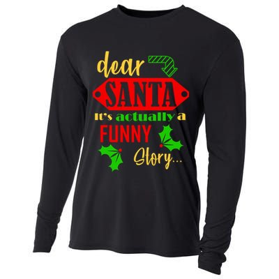 Dear Santa It's Actually A Funny Story Cooling Performance Long Sleeve Crew