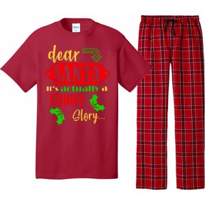 Dear Santa It's Actually A Funny Story Pajama Set