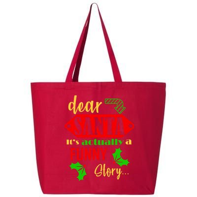 Dear Santa It's Actually A Funny Story 25L Jumbo Tote