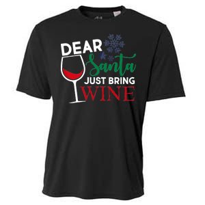 Dear Santa Just Bring Wine Cooling Performance Crew T-Shirt