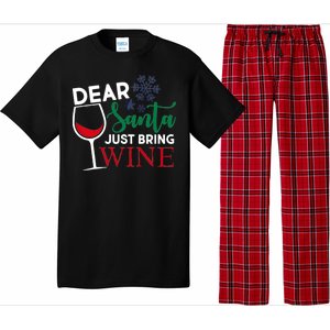 Dear Santa Just Bring Wine Pajama Set