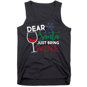 Dear Santa Just Bring Wine Tank Top