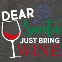 Dear Santa Just Bring Wine Vector Backpack