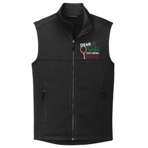 Dear Santa Just Bring Wine Collective Smooth Fleece Vest