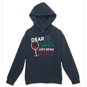 Dear Santa Just Bring Wine Urban Pullover Hoodie