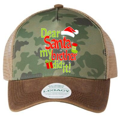 Dear Santa My Brother Did It Legacy Tie Dye Trucker Hat