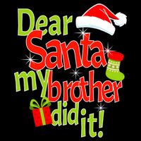 Dear Santa My Brother Did It T-Shirt