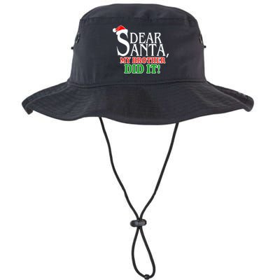 Dear Santa My Brother Did It Funny Christmas Legacy Cool Fit Booney Bucket Hat