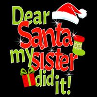 Dear Santa My Sister Did It Cooling Performance Crew T-Shirt