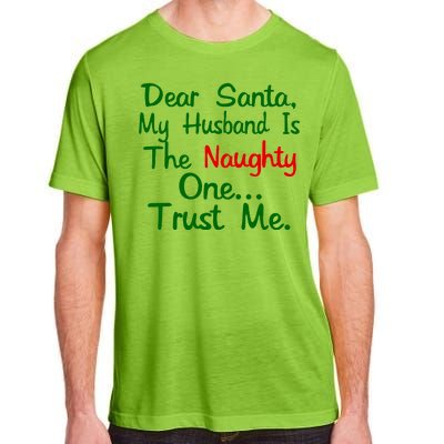 Dear Santa Naughty Husband Adult ChromaSoft Performance T-Shirt