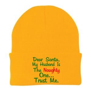 Dear Santa Naughty Husband Knit Cap Winter Beanie