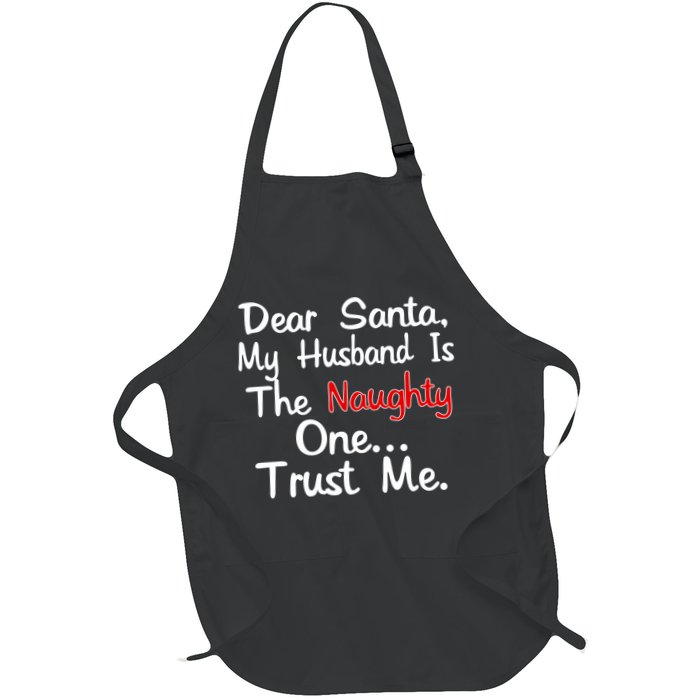 Dear Santa Naughty Husband Apron