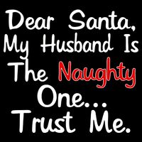 Dear Santa Naughty Husband Apron
