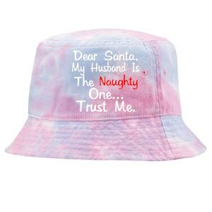 Dear Santa Naughty Husband Tie-Dyed Bucket Hat