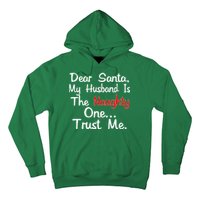 Dear Santa Naughty Husband Hoodie