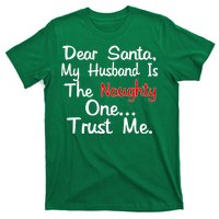 Dear Santa Naughty Husband T-Shirt