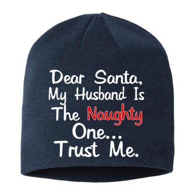 Dear Santa Naughty Husband Sustainable Beanie