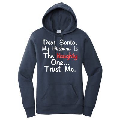 Dear Santa Naughty Husband Women's Pullover Hoodie