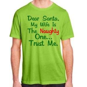 Dear Santa Naughty Wife Adult ChromaSoft Performance T-Shirt