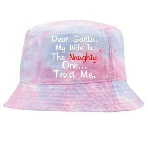 Dear Santa Naughty Wife Tie-Dyed Bucket Hat