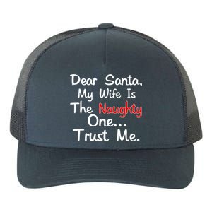 Dear Santa Naughty Wife Yupoong Adult 5-Panel Trucker Hat