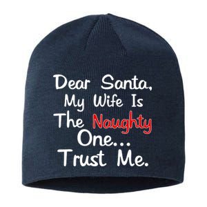 Dear Santa Naughty Wife Sustainable Beanie