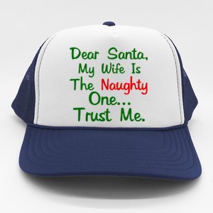 Dear Santa Naughty Wife Trucker Hat