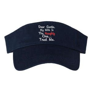 Dear Santa Naughty Wife Valucap Bio-Washed Visor