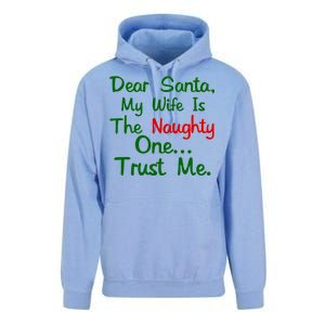 Dear Santa Naughty Wife Unisex Surf Hoodie