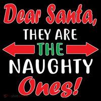 Dear Santa They Are The Naughty Ones 16 in Basic Backpack