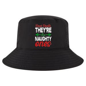 Dear Santa They're The Naughty Ones Cool Comfort Performance Bucket Hat