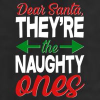 Dear Santa They're The Naughty Ones Adult Drive Performance Visor