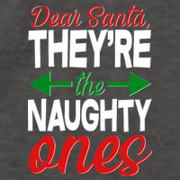 Dear Santa They're The Naughty Ones Vector Backpack