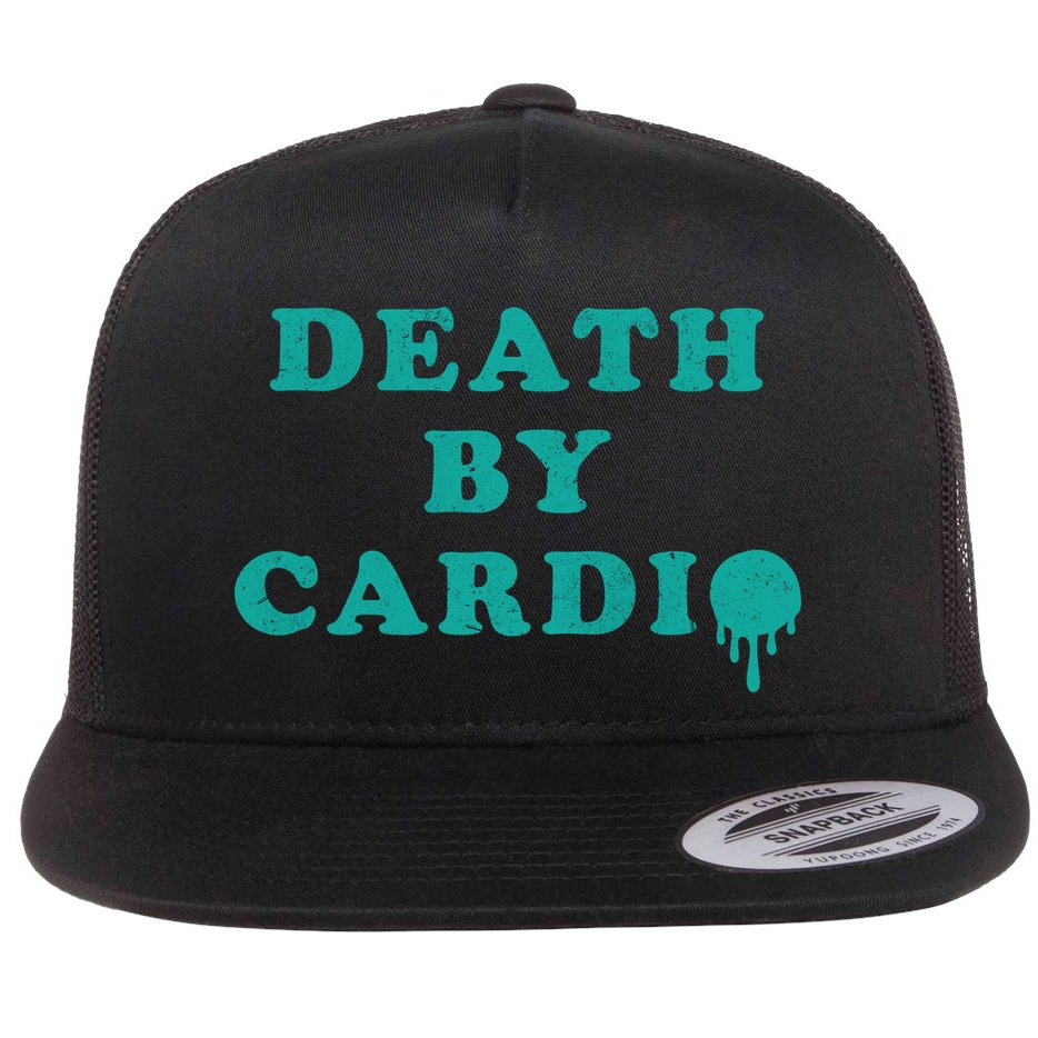 Death By Cardio Flat Bill Trucker Hat