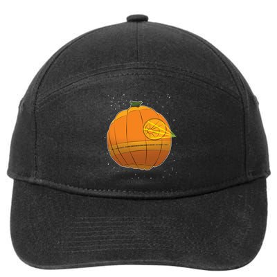 Death Star Pumpkin Halloween 7-Panel Snapback Hat