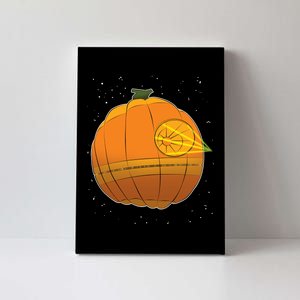 Death Star Pumpkin Halloween Canvas