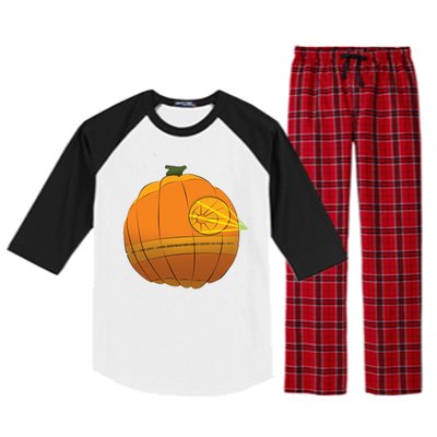 Death Star Pumpkin Halloween Raglan Sleeve Pajama Set